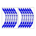 Yamaha Reflektör Mavi Ybr Uyumlu Büyük 1 Set Jant Şeridi