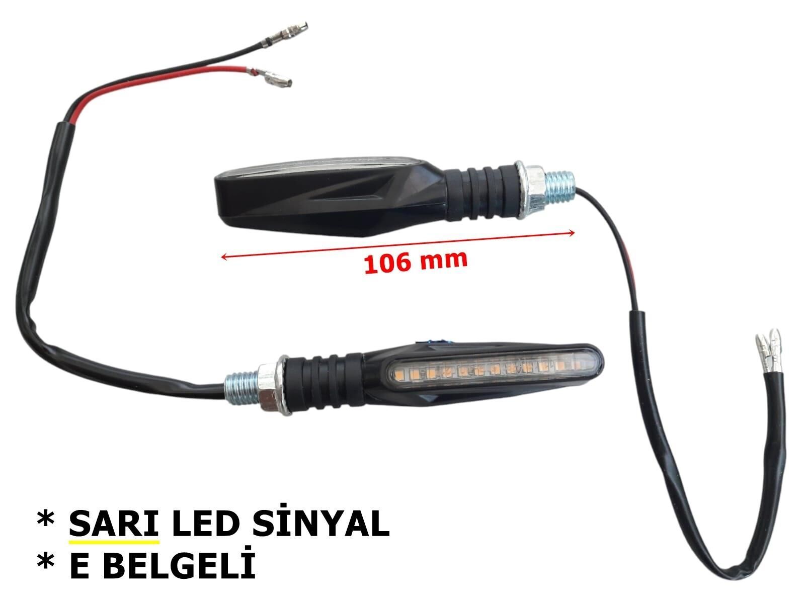 Sinyal Led İnce-Uzun 2 Li Set (Kl020)