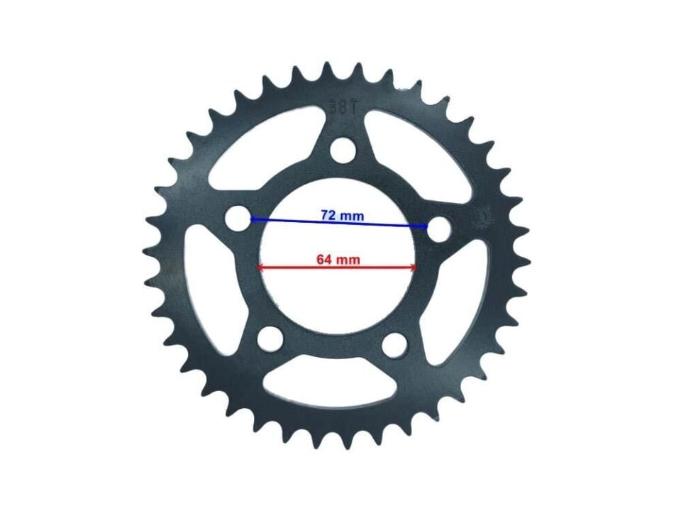 Mh Drift 125 L Arka Dişli 428-38T İç 64X5 Delikli Öm
