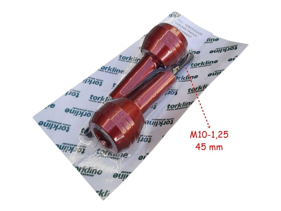 Egzoz Koruma Takozu Alüminyum 45 Mm Kırmızı 2 Li