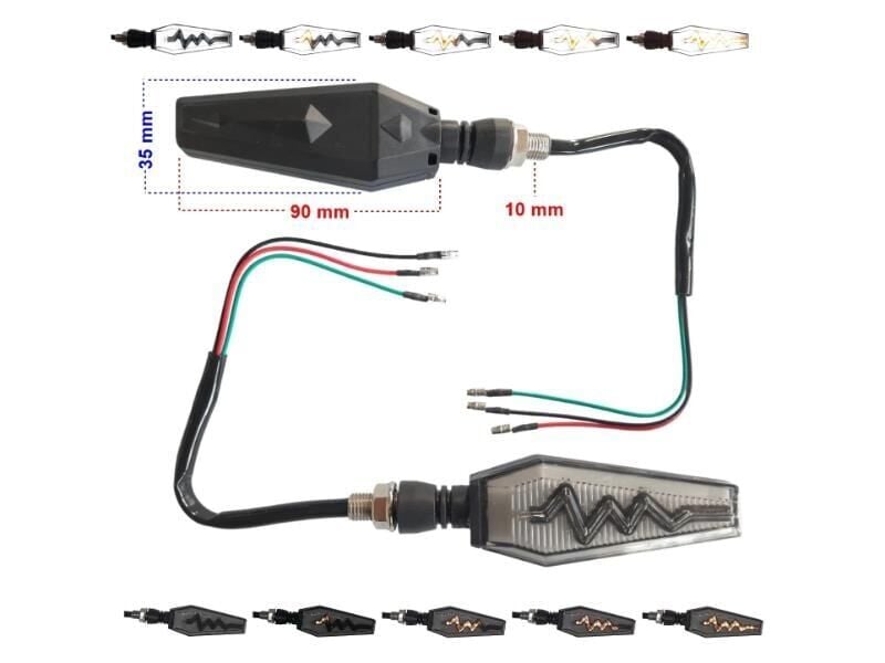 Sinyal Led Kayan Yıldırım (Beyaz Parklı) 2 Li Set (3)