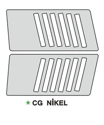 Yan Kapak Etiketi Nikel Cg 125 Takım