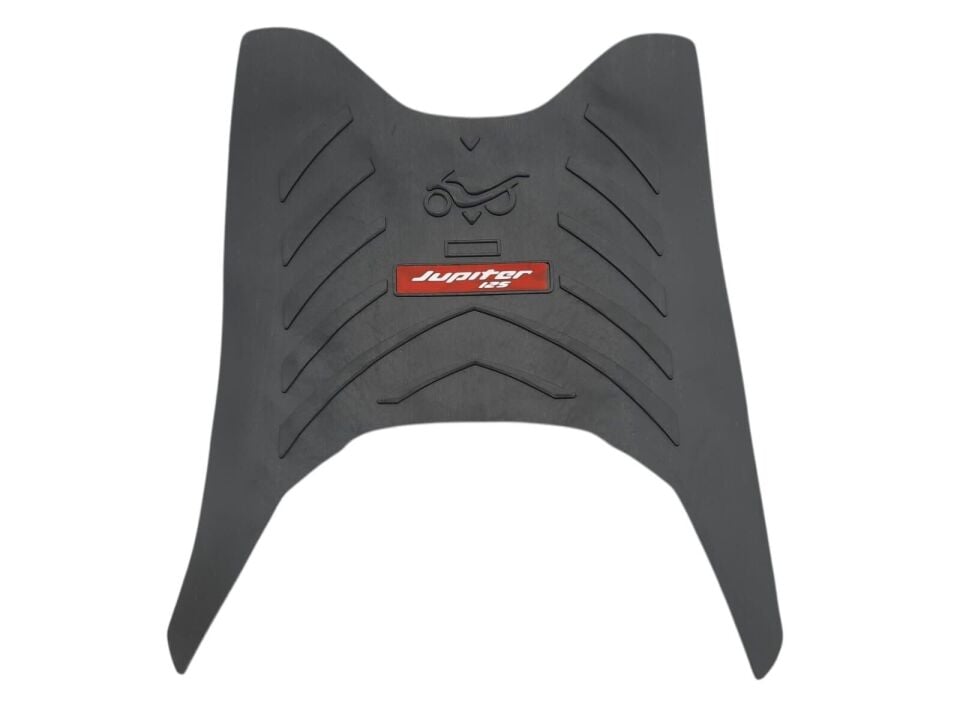 Tvs Jupiter 125 Ayaklık Paspas Siyah (Kırmızı Yazı)