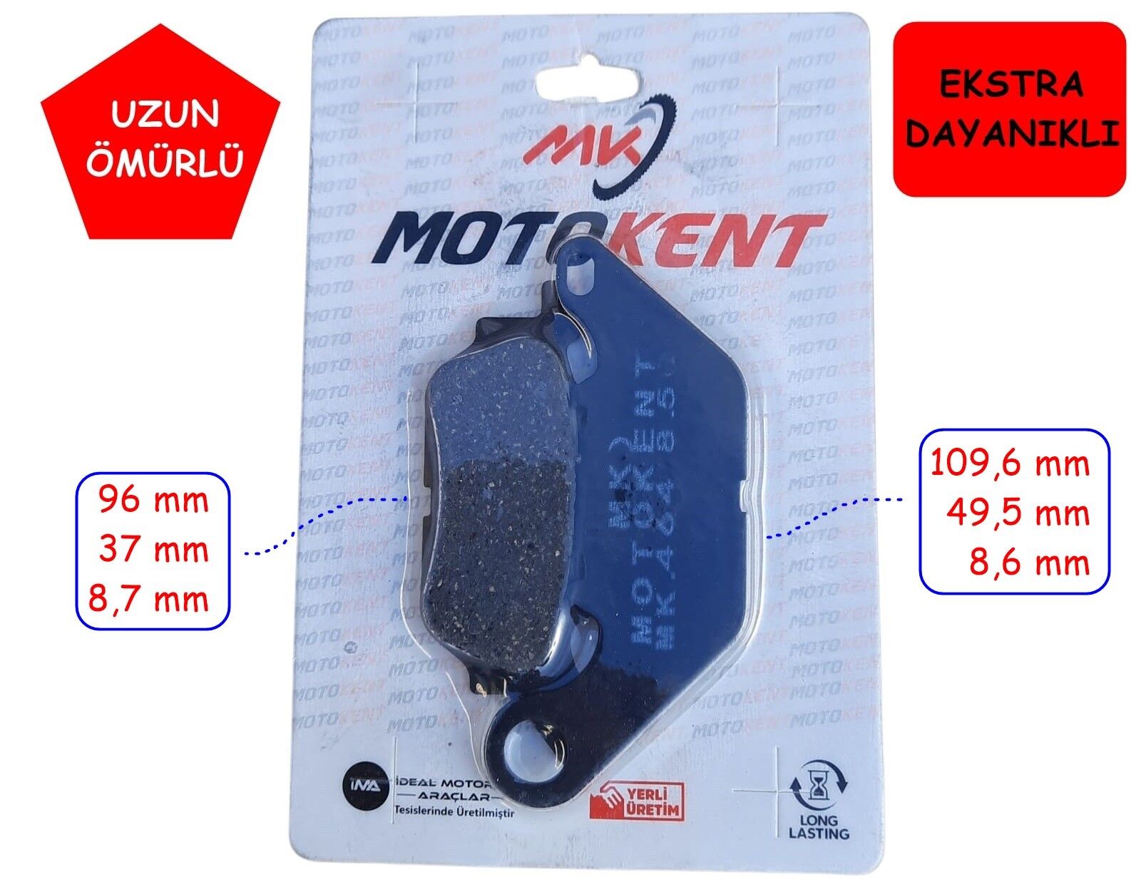 Yamaha Ybr K Ön Fren Disk Balatası (2009-....) Fa464 Mtk