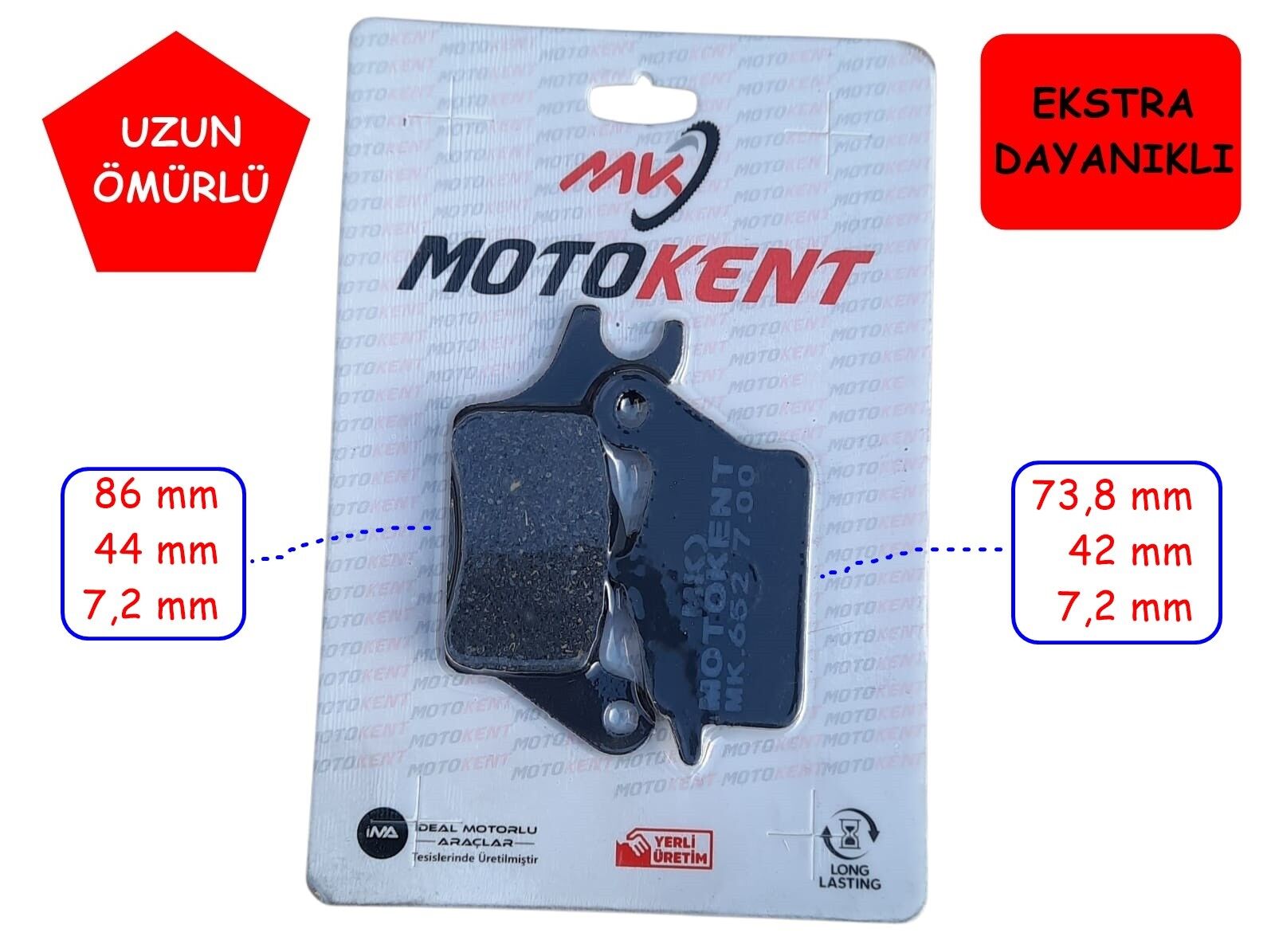 Honda Ön Fren Disk Balatası Sfa708 Mtk Dio 110 Suzuki Uk 110 Address (17-..) Yamaha Tricity 125
