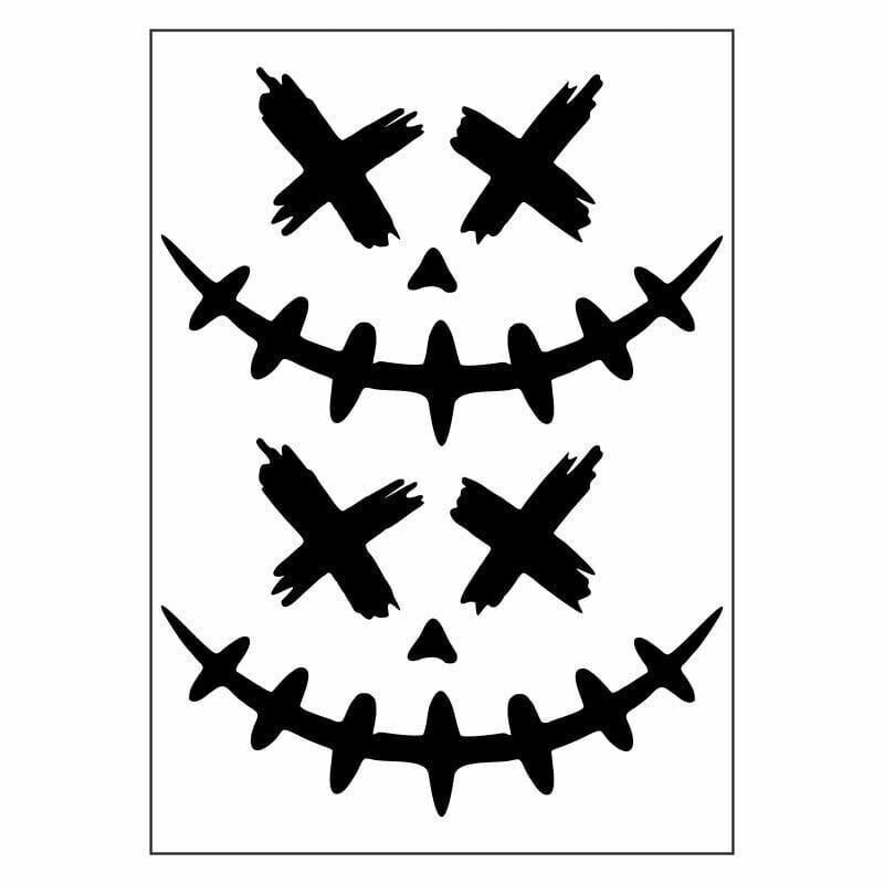 A4 Sticker 113 Tek Paket Çoklu Joker Siyah