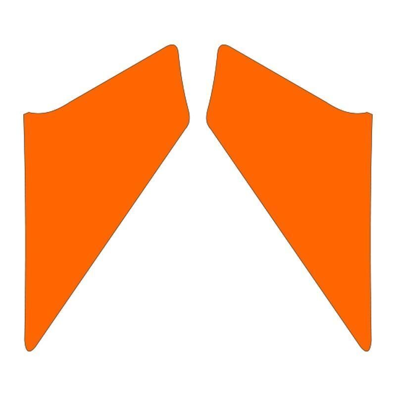 Cg Florasan Turuncu Ön Çamurluk Yan Sticker