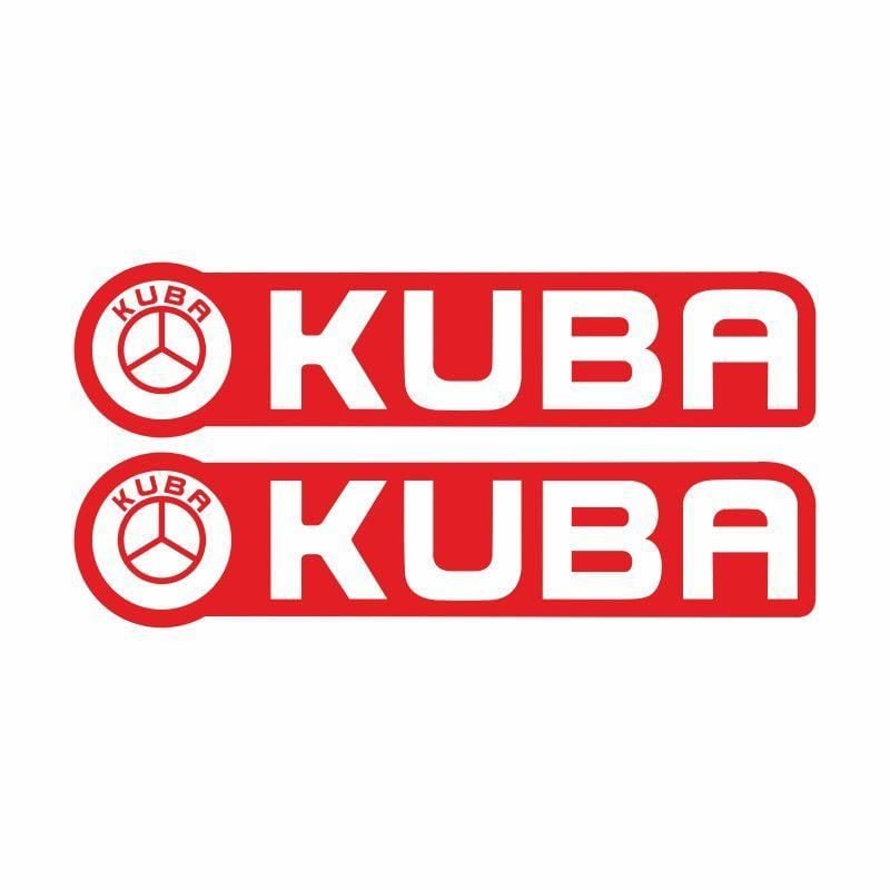 Kuba Kırmızı Cg Depo Yan Damla Sticker