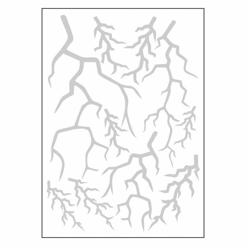 A4 Sticker 131 Tek Paket Çoklu Şimşek Beyaz