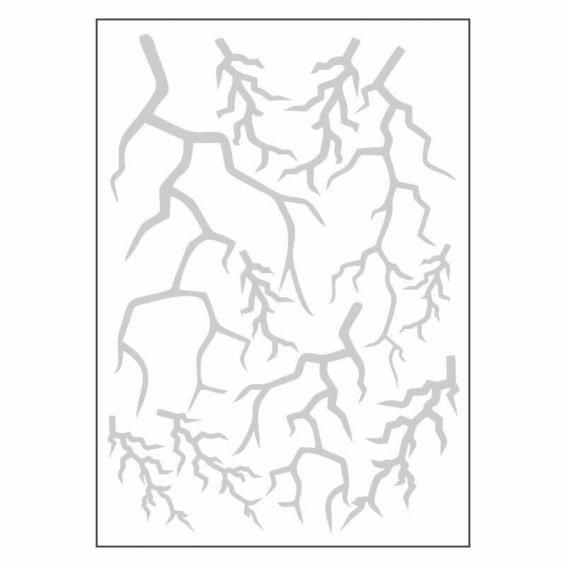 A4 Sticker 131 Tek Paket Çoklu Şimşek Beyaz