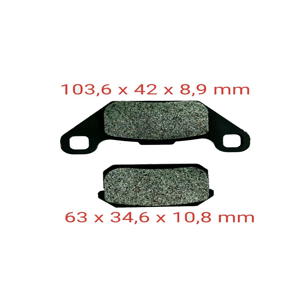 Atv Atv-Buggy Arka Fren Disk Balatası Fa431 Vt