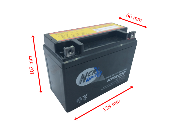 Akü Bs 12V 6,5Ah Yatık Ncr Cg