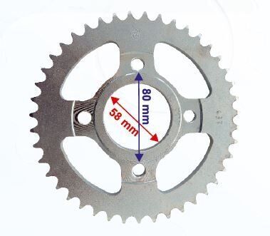 125 Cg Model Arka Dişli 428-43T İç 58 Mm Öm