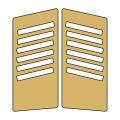 Cg Gold Yan Kapak Sticker