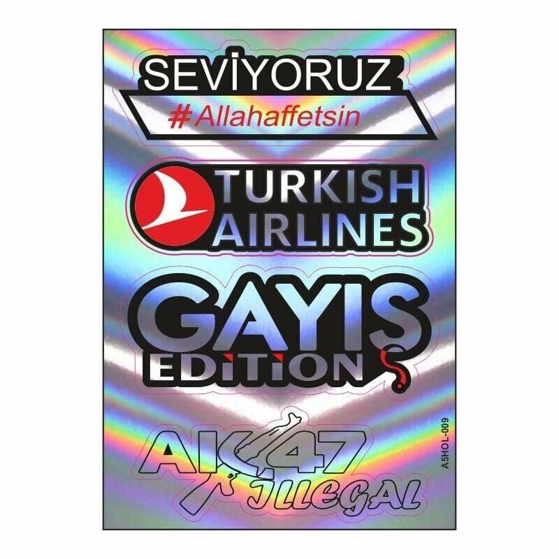 A5 Hologram Sticker 079 Tek Paket Çoklu