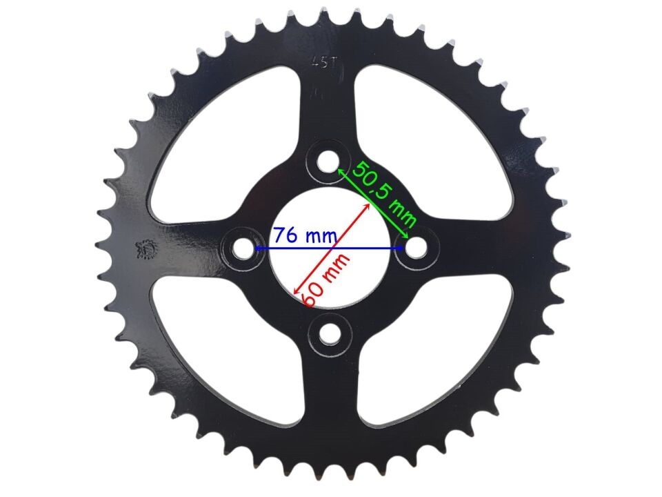 Tvs Apache Rtr 200 Arka Dişli 520-45T İç 60 Mm 4 Delikli Ind Öm