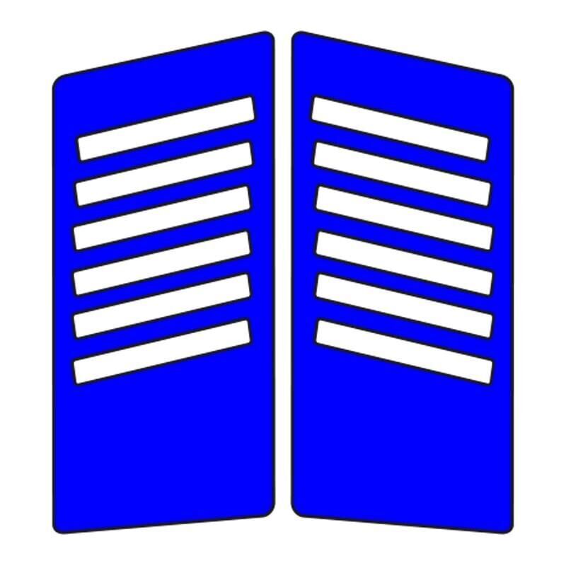 Cg Mavi Yan Kapak Sticker