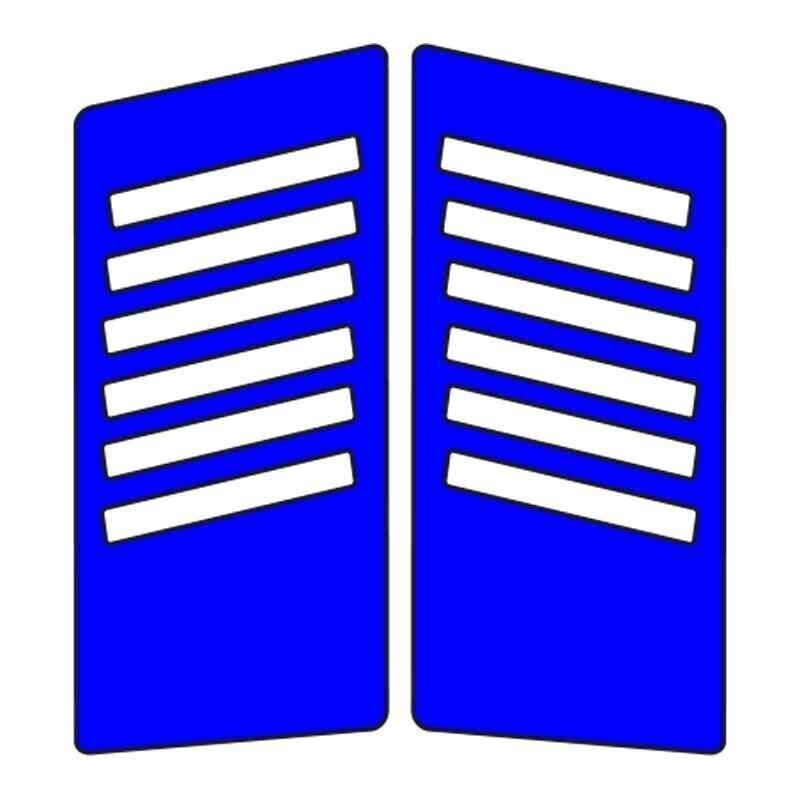 Cg Mavi Yan Kapak Sticker