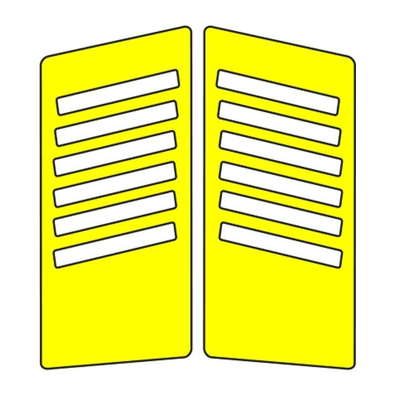 Cg Sarı Yan Kapak Sticker