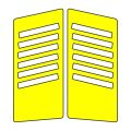 Cg Sarı Yan Kapak Sticker