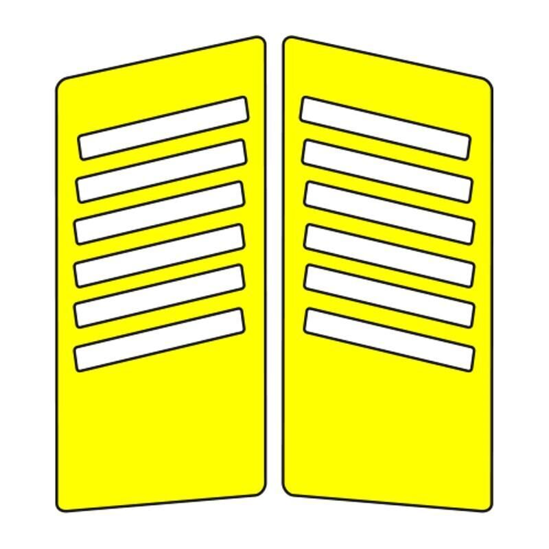 Cg Sarı Yan Kapak Sticker