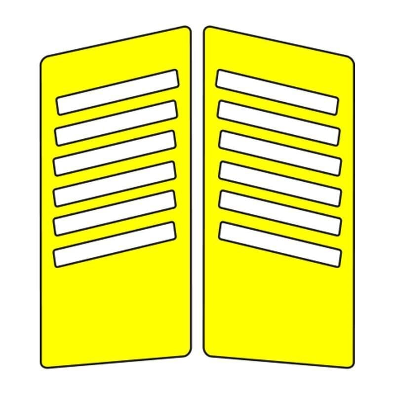 Cg Sarı Yan Kapak Sticker