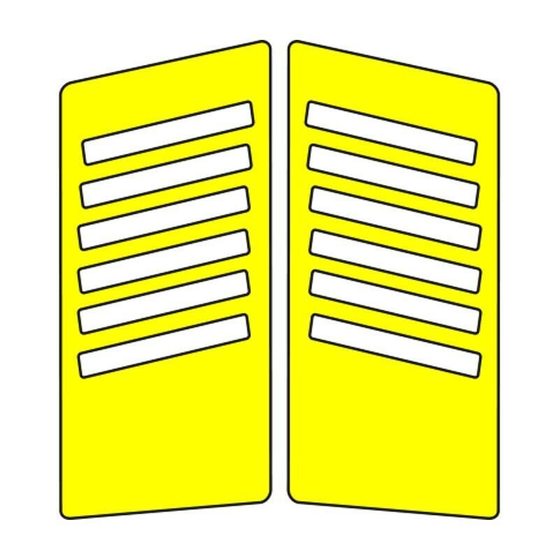 Cg Florasan Sarı Yan Kapak Sticker