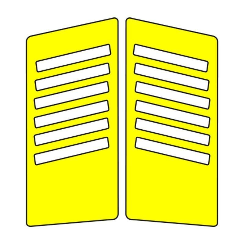 Cg Florasan Sarı Yan Kapak Sticker