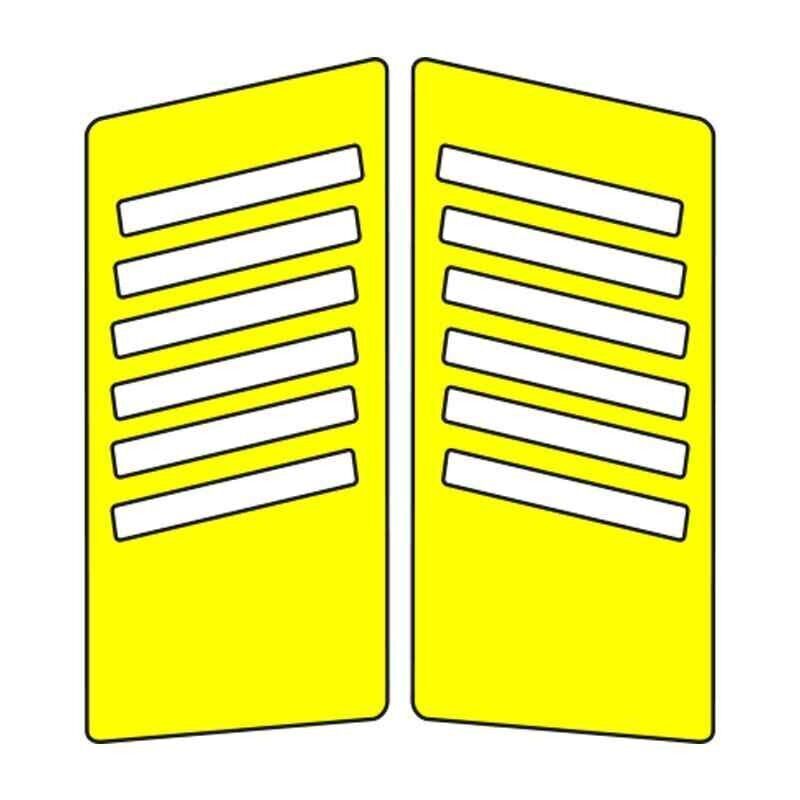 Cg Florasan Sarı Yan Kapak Sticker