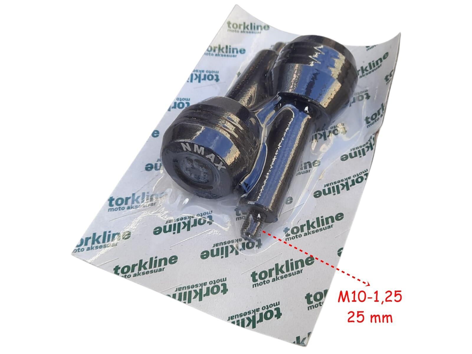 Yamaha Nmax Egzoz Koruma Takozu Alüminyum Siyah 2 Li