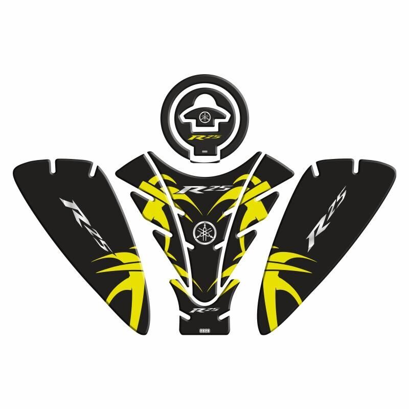 Yamaha R25 2019 - 2024 Uyumlu Tank Pad Set 008
