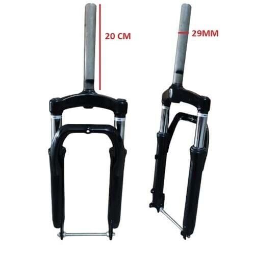 Ön Amortisör+Rot Alt Platin E-Bisiklet 20*400 Fat Bike