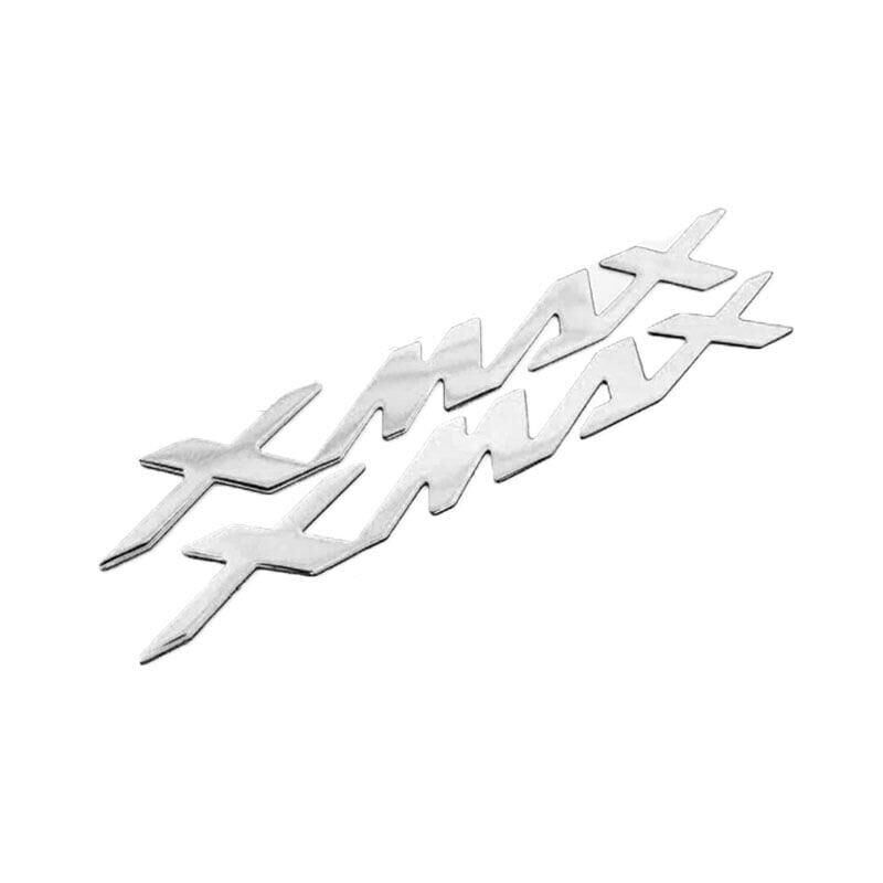 Yamaha Xmax 2012 - 2025 Uyumlu Sele Altı Metalik Yazı Seti Nikel