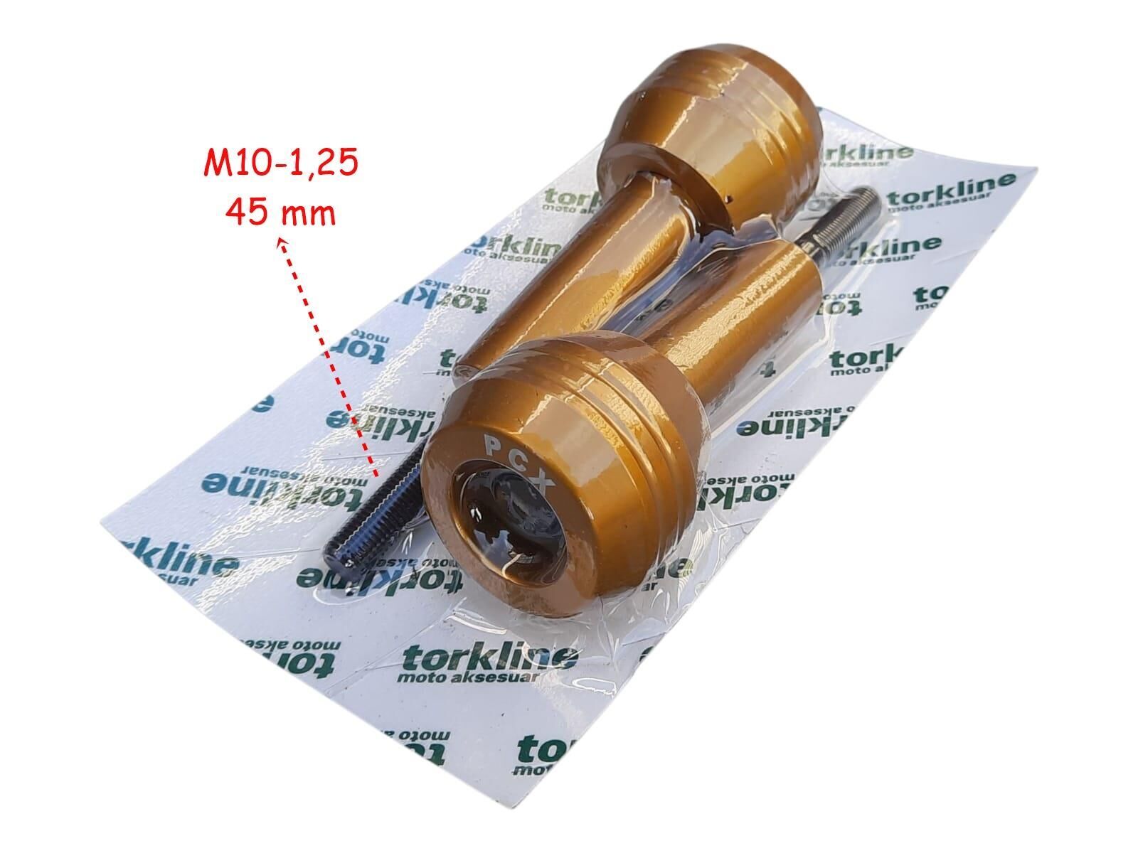 Honda Pcx Egzoz Koruma Takozu Alüminyum Gold 2 Li