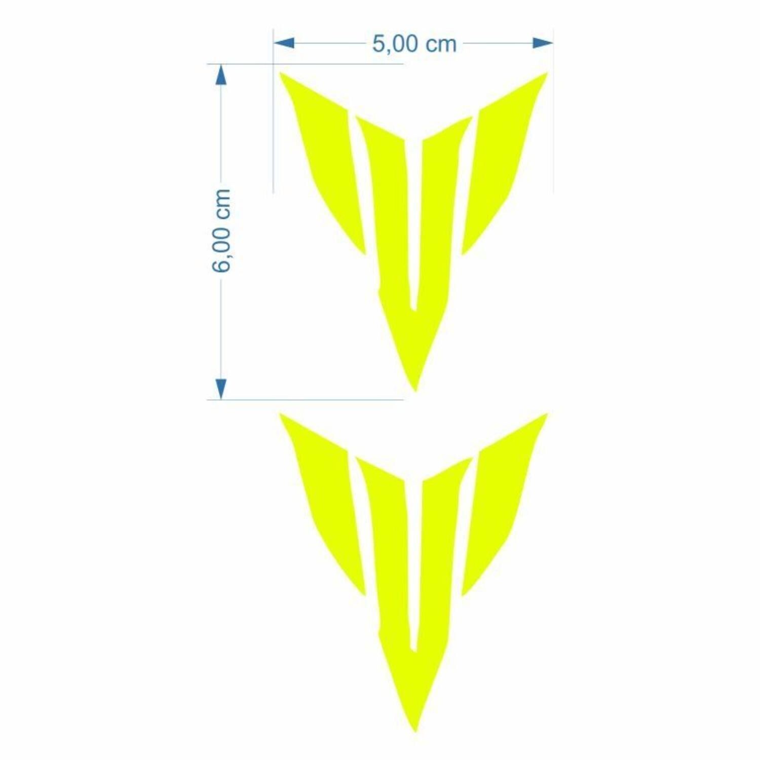 Yamaha Mt Logo 5 X 5 Cm Flo Sarı Sticker 2 Li