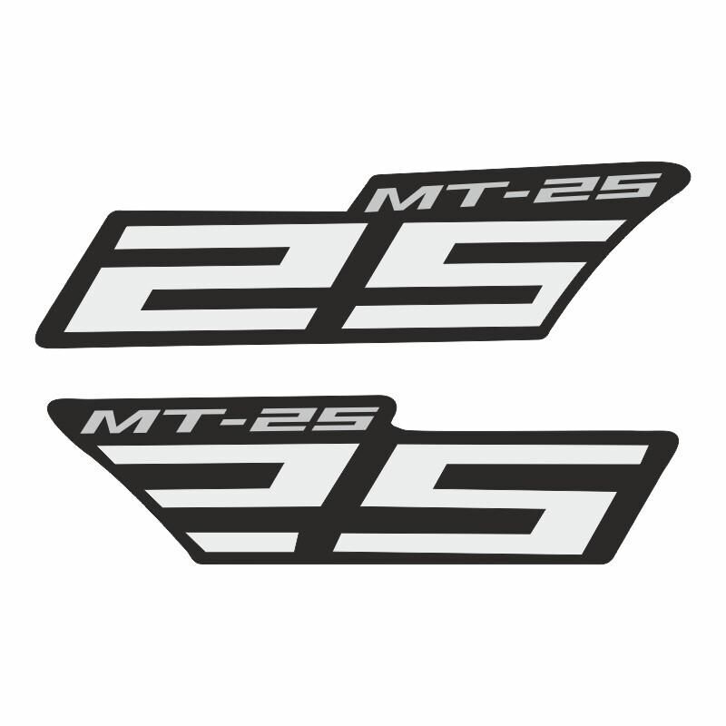 Yamaha Mt-25 Uyumlu Beyaz Yan Stıcker Set