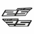 Yamaha Mt-25 Uyumlu Beyaz Yan Stıcker Set