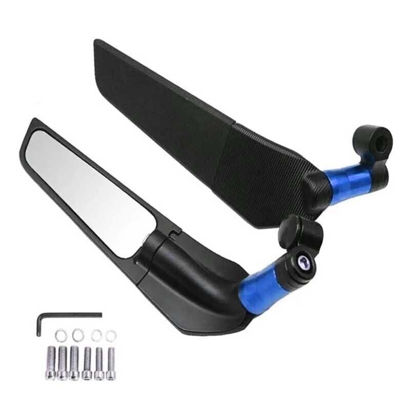 Mavi H2 Yarasa Katlanır Ayna Tek Delikli Model