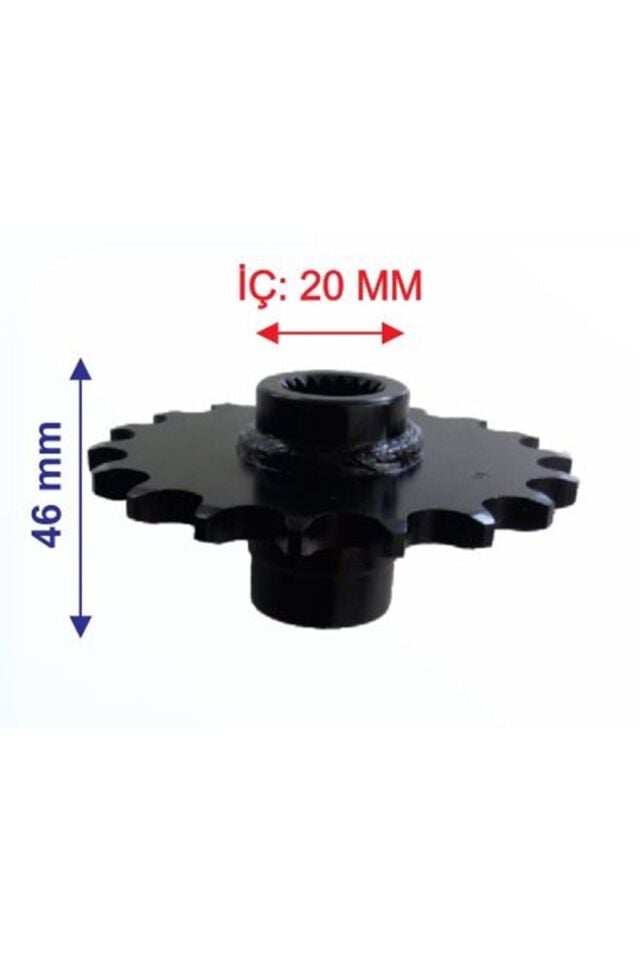 Atv Ön Dişli 520-18T İç 20Xuzunluk 46Xm Öm