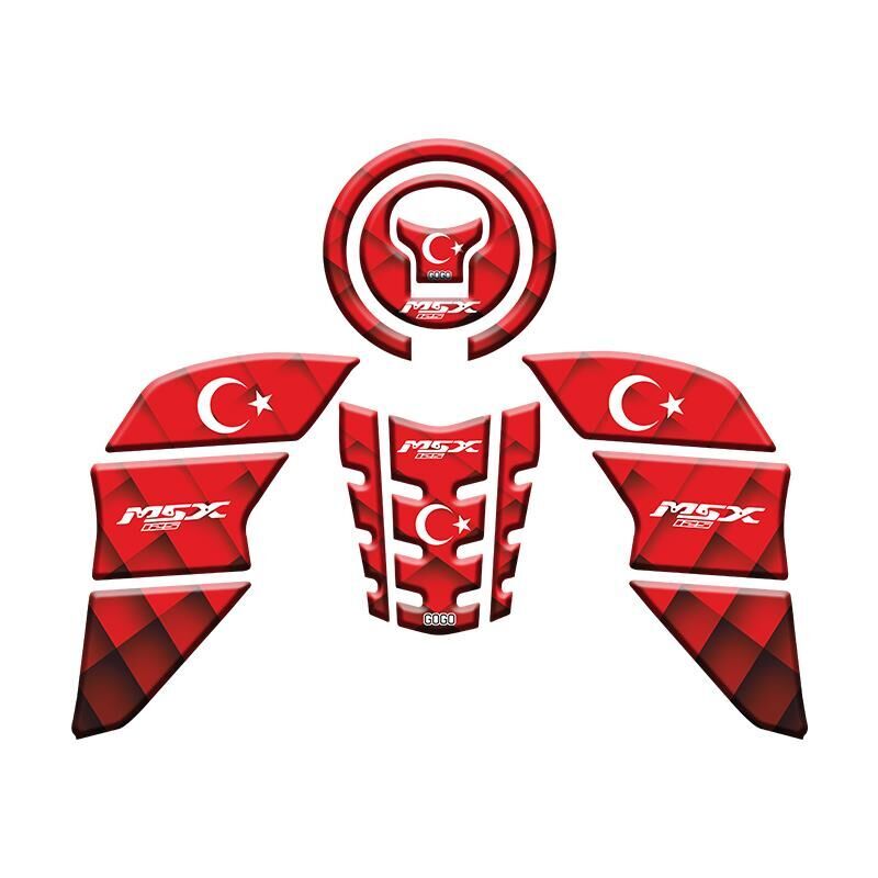 Honda Msx 2014 - 2022 Uyumlu Tank Pad Set 009
