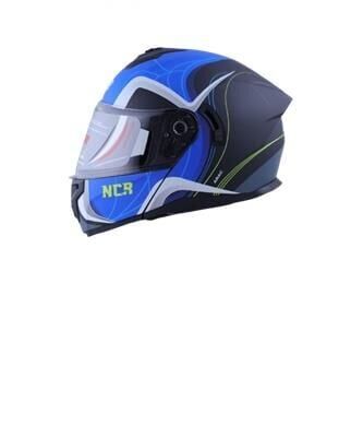 Kask Çene Açılır Sertifikalı Mavi Xl Beden Md 166