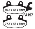 Mondial Strada 125 Arka Fren Disk Balatası Fa197 Orj