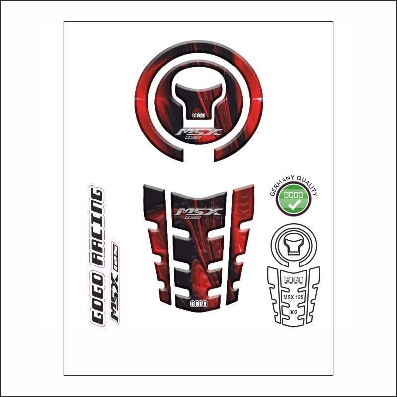 Honda Msx 2014 - 2022 Uyumlu Tank Pad 002