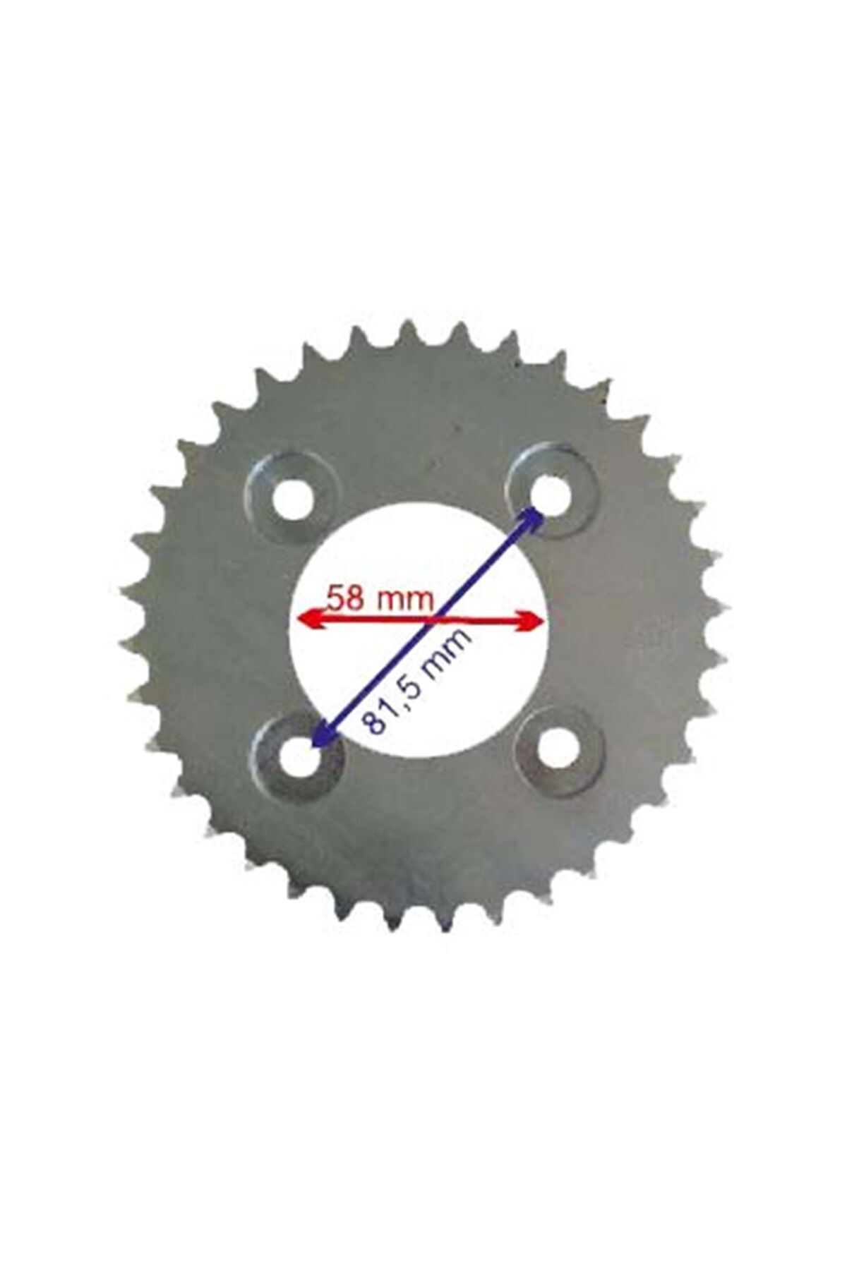 İnnova Uyumlu Arka Dişli 428-36T İç 58 Mm Öm