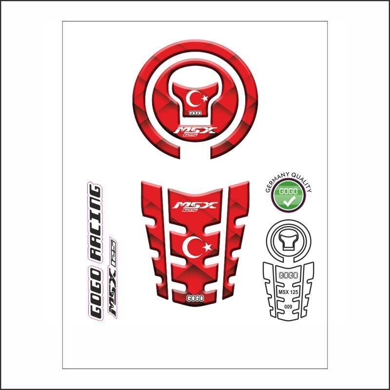 Honda Msx 2014 - 2022 Uyumlu Tank Pad 009