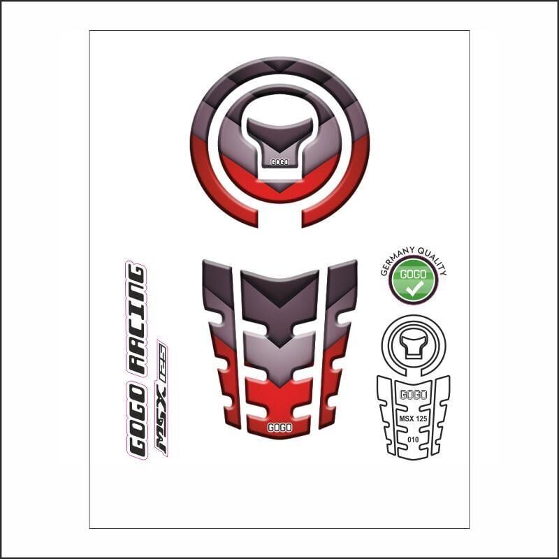 Honda Msx 2014 - 2022 Uyumlu Tank Pad 010