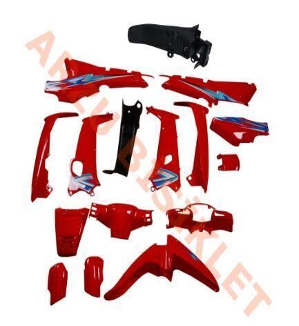 Kaporta Seti (far+stop Yok) Kırmızı Cub Kh/mfh Stickerlı