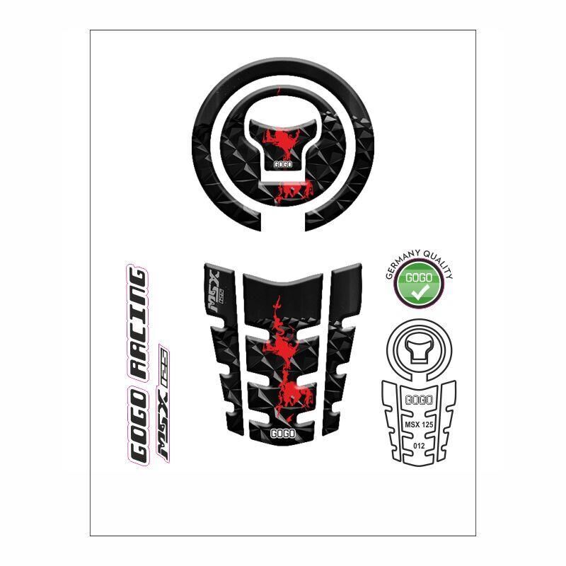 Honda Msx 2014 - 2022 Uyumlu Tank Pad 012