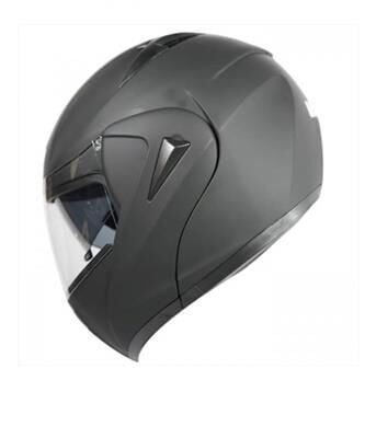 Kask Çene Açılır Vizörlü Md 808 - Vrt Parlak Siyah L Beden