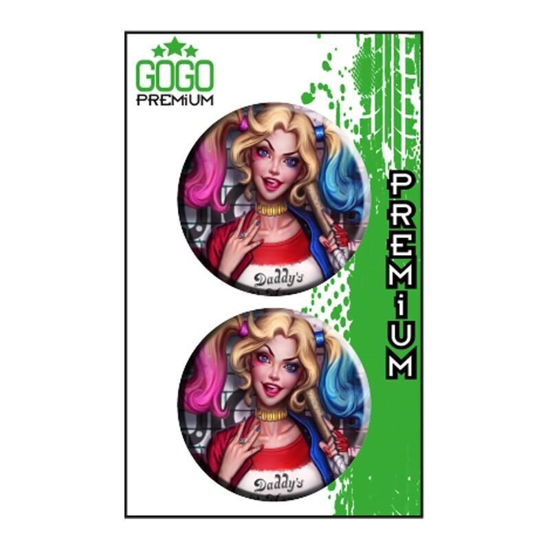 Harley Quıın (5X5 Cm) İkili Damla Etiket